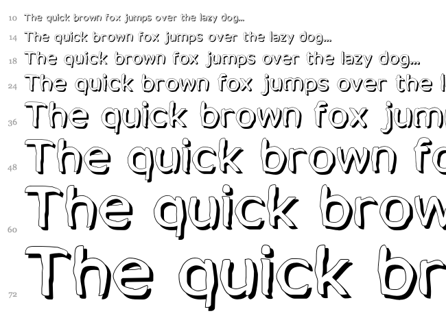 Mixed Feelings font waterfall